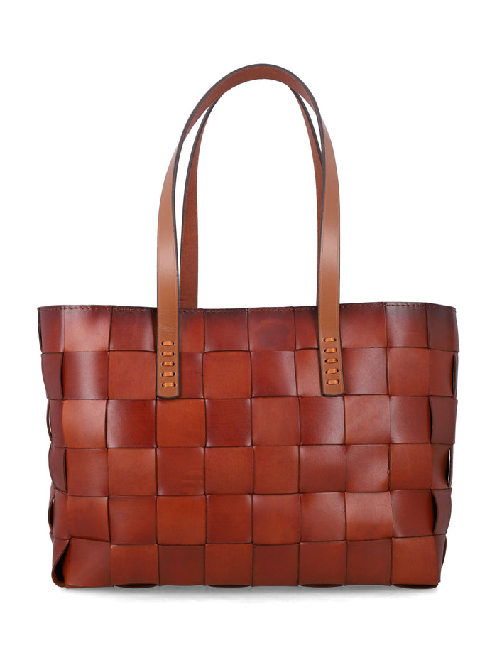 Dragon Diffusion Japan Tote Bag Tan Cow Leather