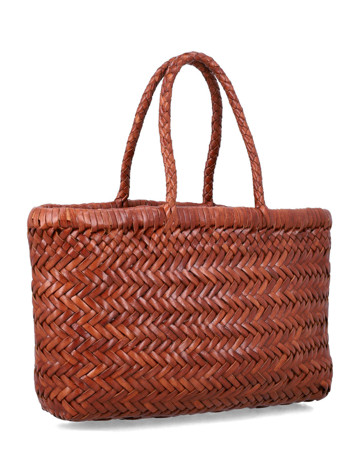 Dragon Diffusion Mini Flat Gora Tan Calf Leather Tote