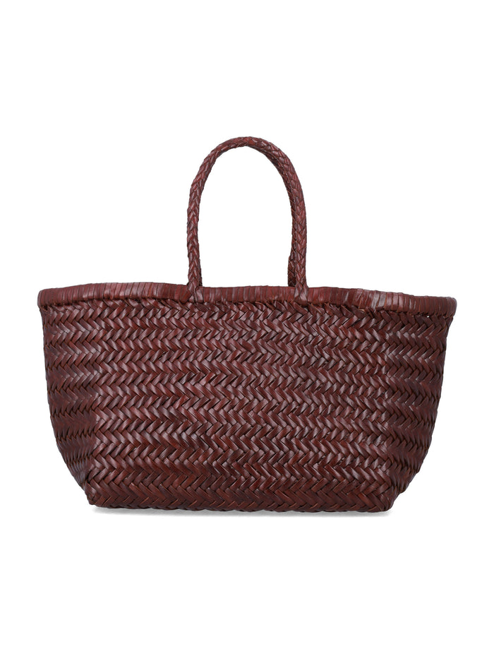 Dragon Diffusion Bamboo Triple Jump Small Bag Bruciato Calf Leather Tote
