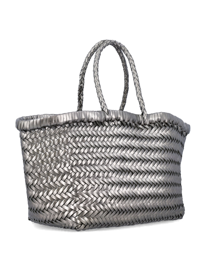 Dragon Diffusion Bamboo Triple Jump Small Bag Cover Foil Calf Leather Tote