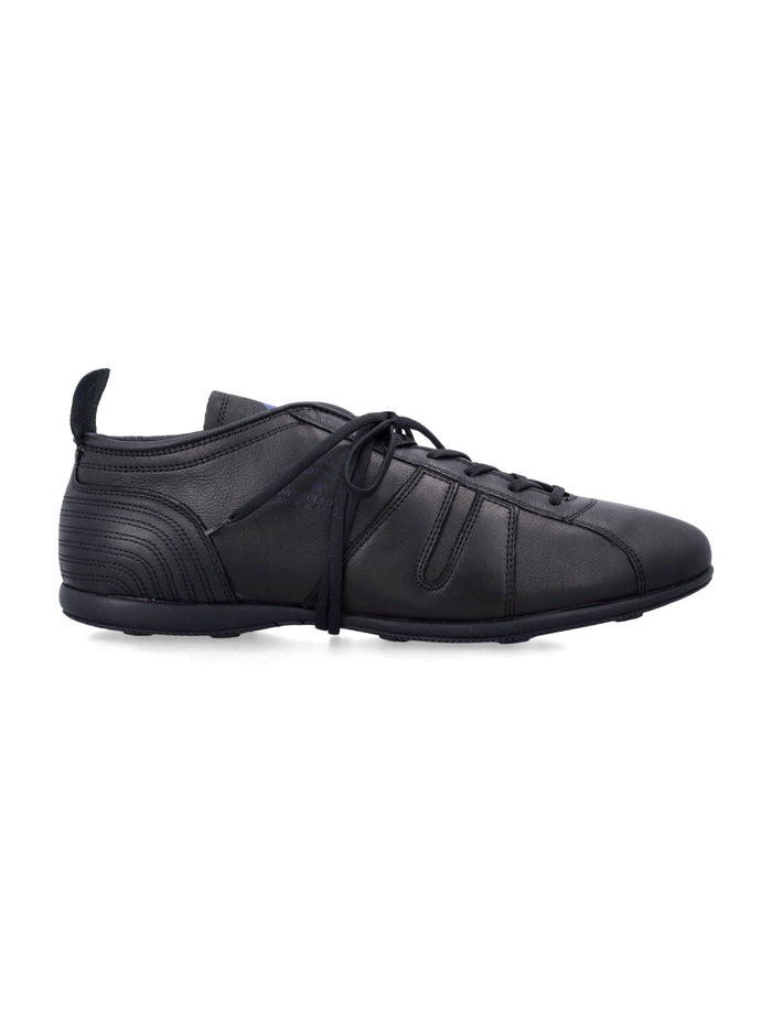 Pantofola Doro Mens Leather 540 Vibram Sneakers Black Upper