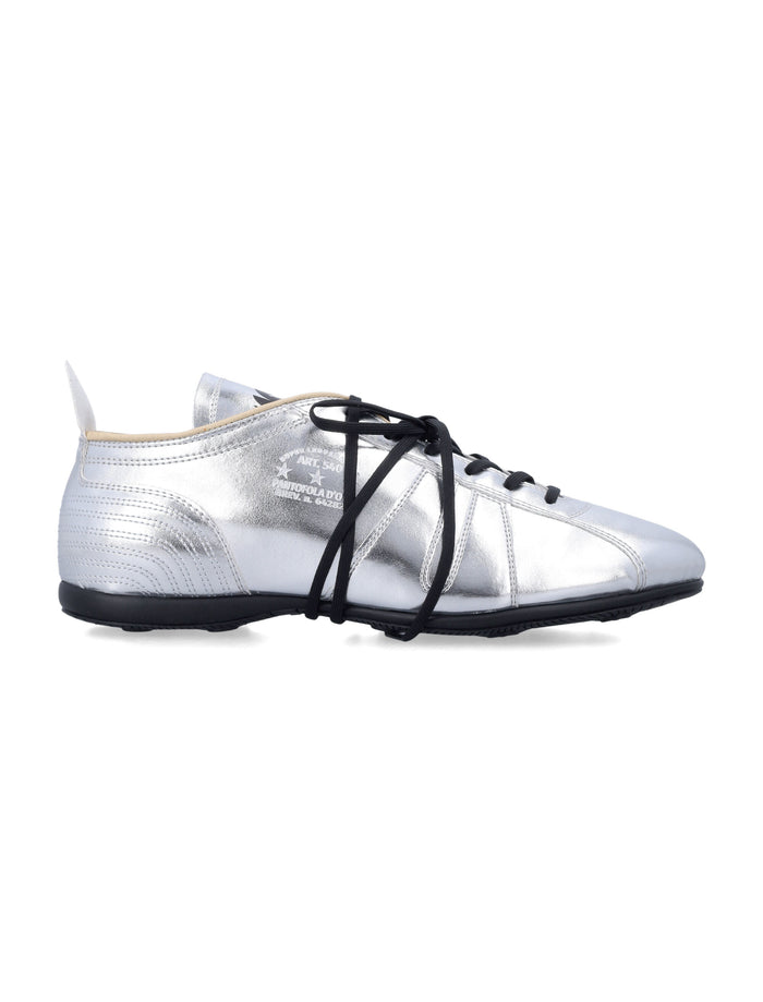 Sneakers Pelle 540 Vibram Da Donna Di Pantofola Doro Silver Upper