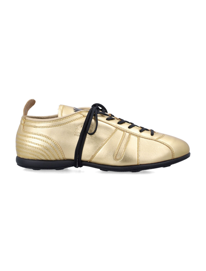 Sneakers Pelle 540 Vibram Da Donna Di Pantofola Doro Gold Upper