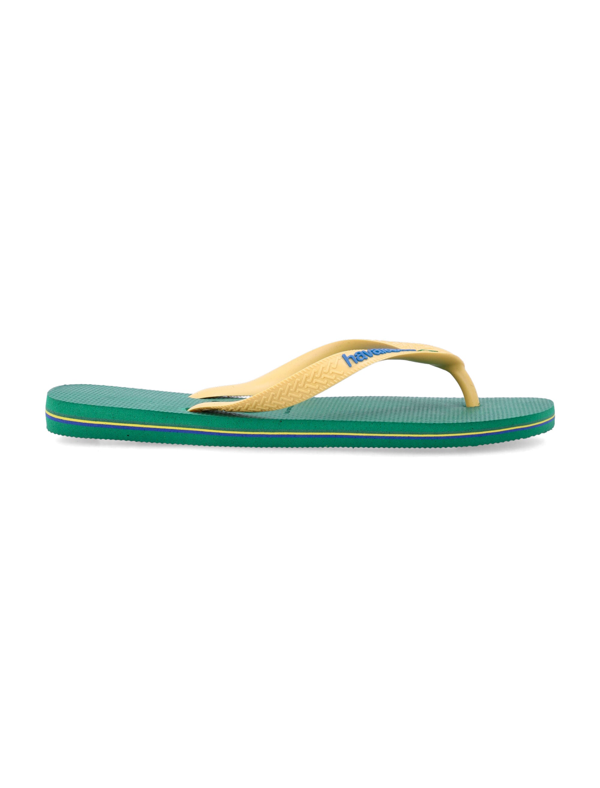 Havaianas Brasil logo flip-flops Green Yellow Strap Slide