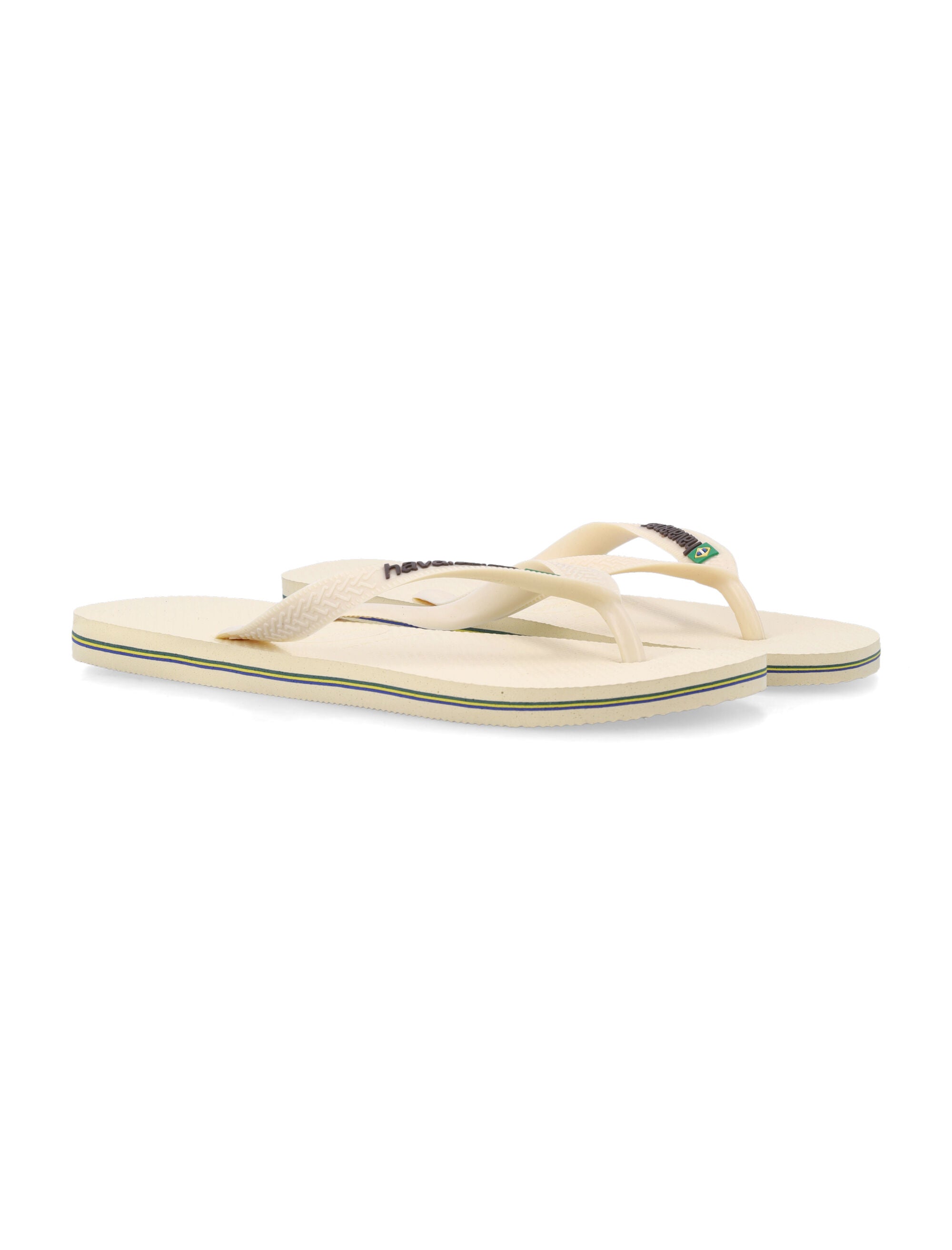 Havaianas Brasil logo flip-flops Butter Cream Strap Slide