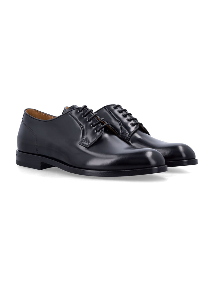 Green George Classic Derby shoes Black Leather Laced