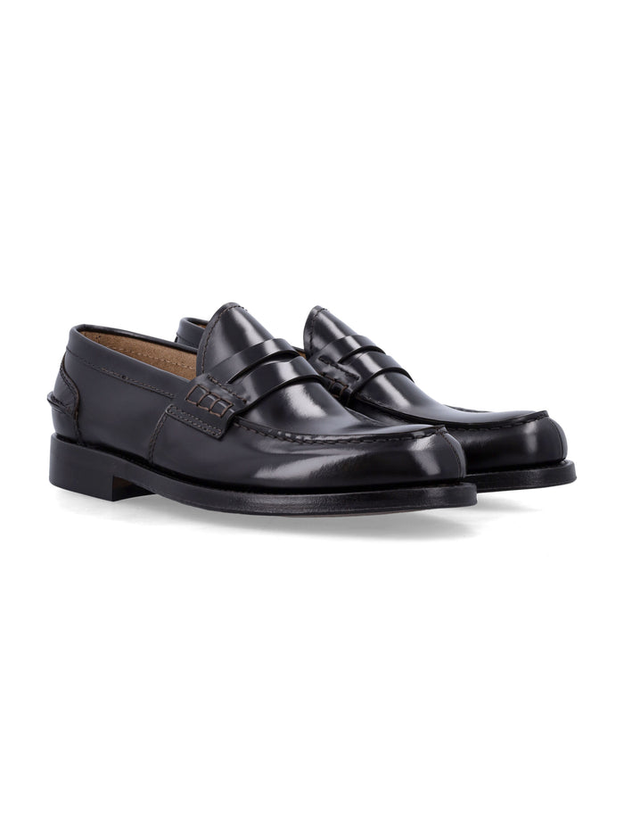Green George polished leather loafers Testa Di Moro Washed