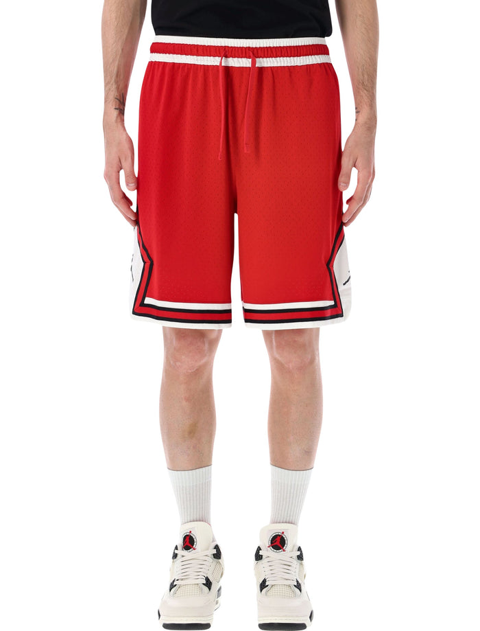 Nike Jordan Diamond Basketball Shorts Gym Red Polyester