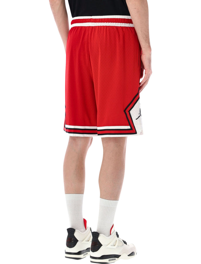 Nike Jordan Diamond Basketball Shorts Gym Red Polyester