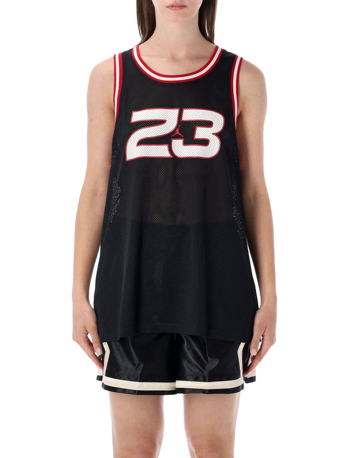 Jordan Brooklyn Mesh Tank Top Black Polyester