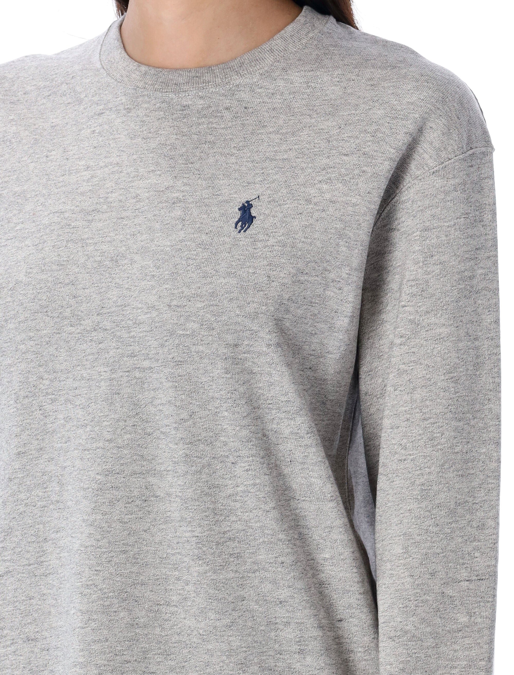 Polo Ralph Lauren long-sleeve jersey T-shirt Cobbleton Heather Cotton