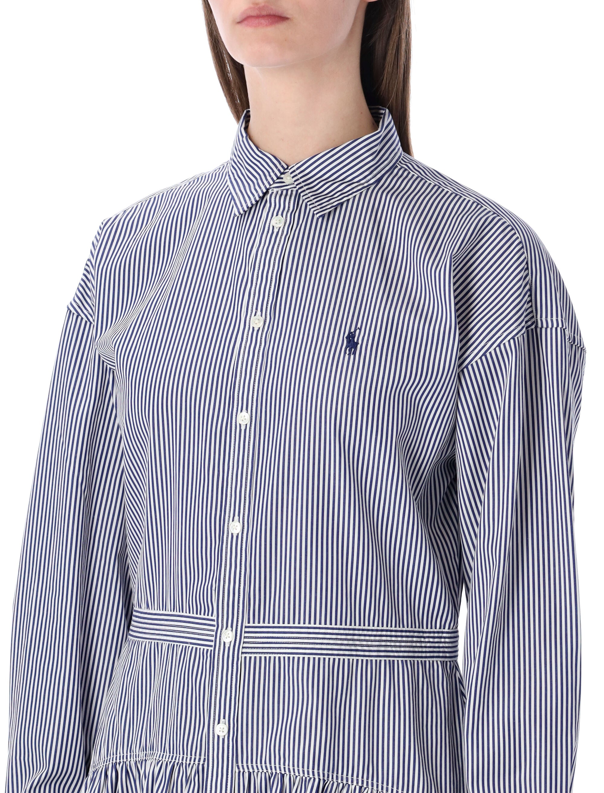 Polo Ralph Lauren striped cotton shirt dress Royal Blue White Stripes