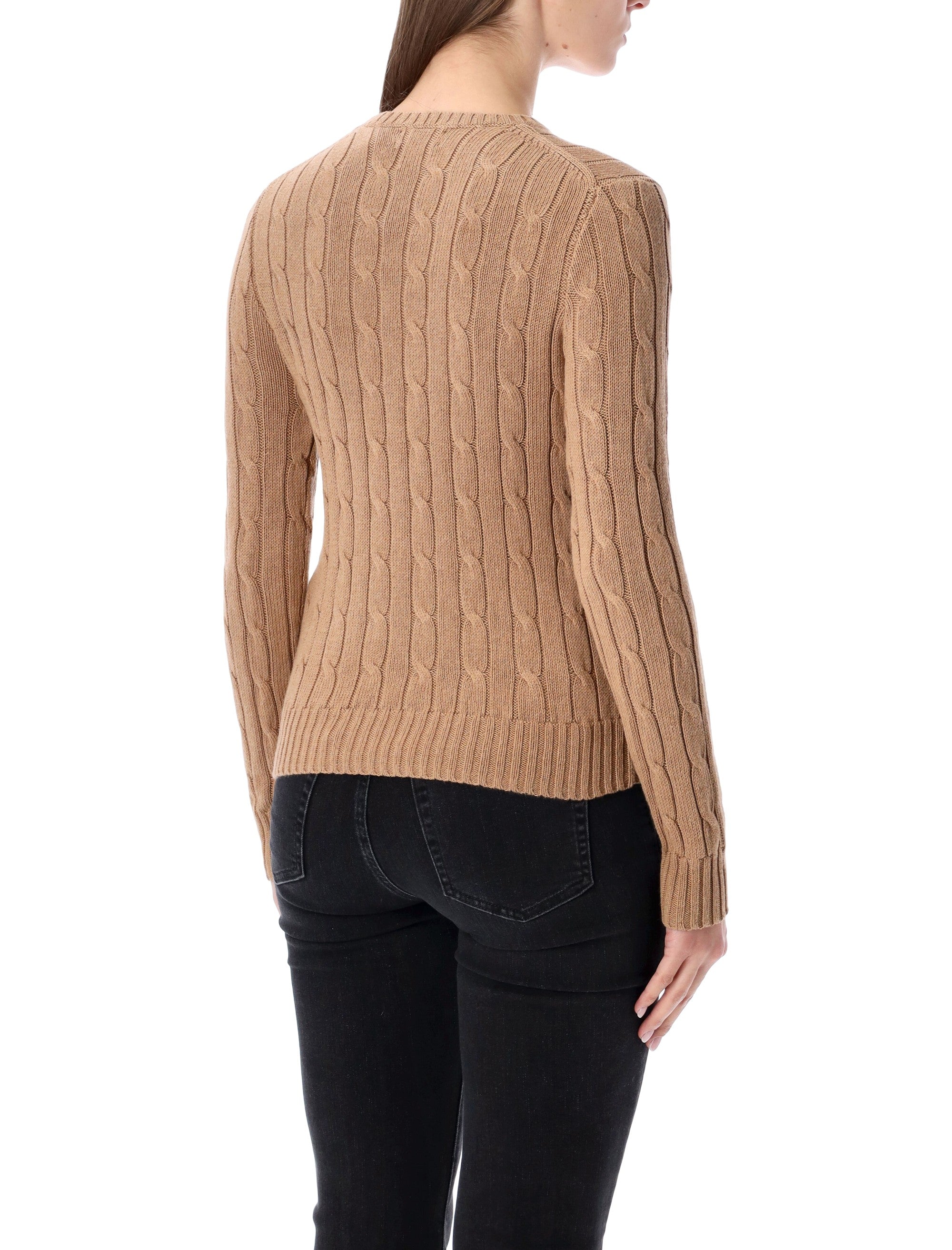 Polo Ralph Lauren touch Julianna cable-knit sweater Collection Camel Cotton