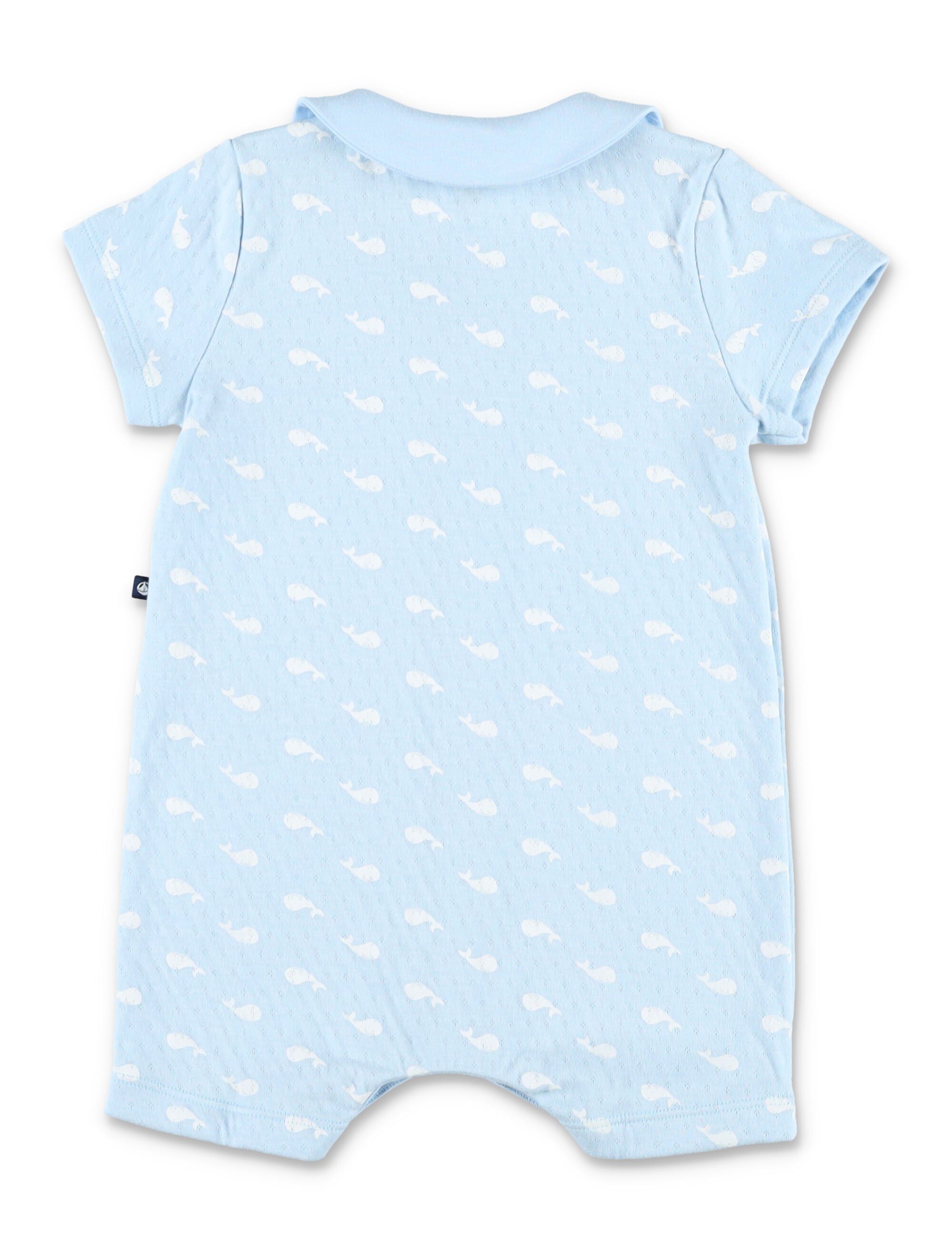 Petit Bateau Whale Print Baby Gift Set Blue Cotton