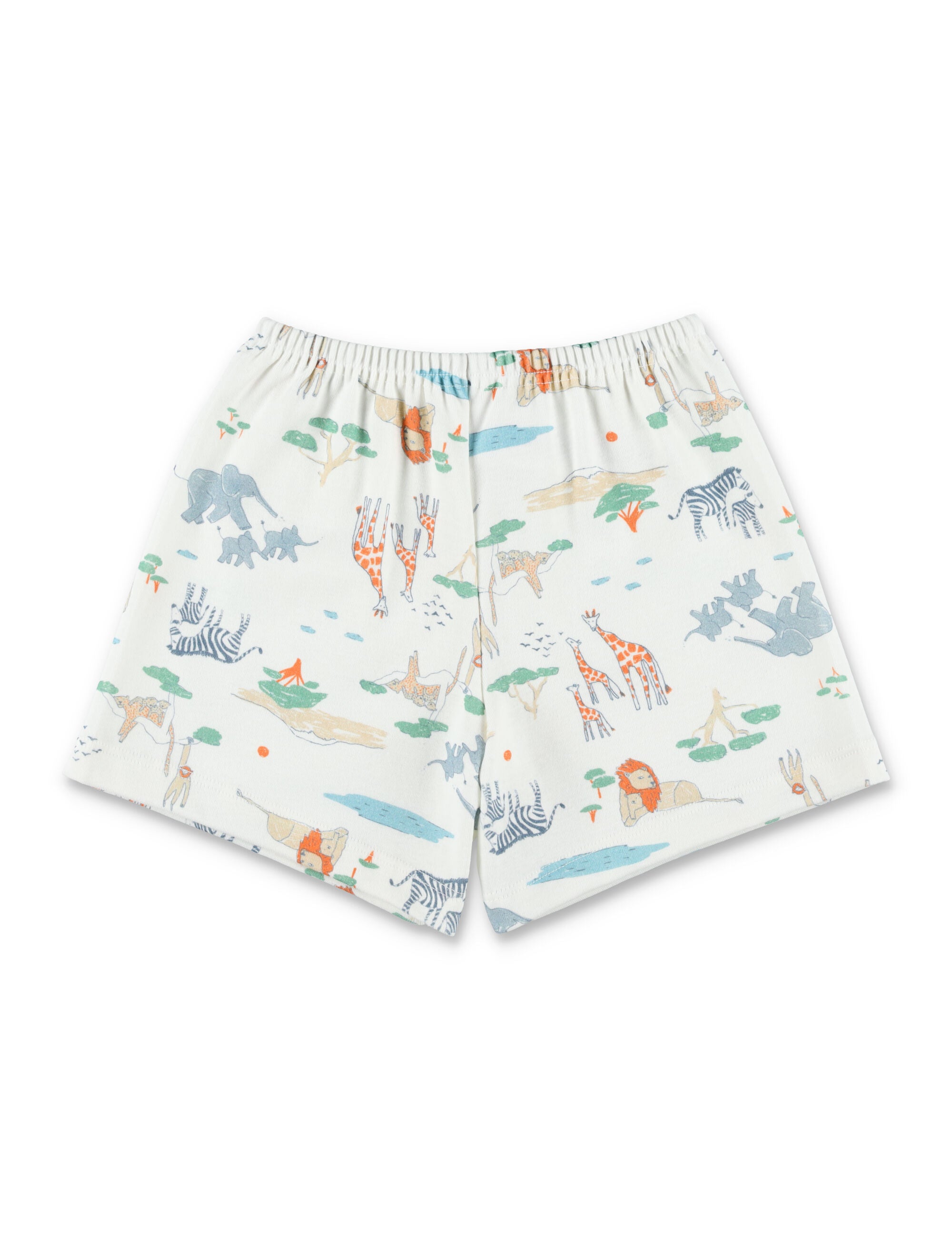 Petit Bateau Kids Safari Pajamas Multi Cotton Set