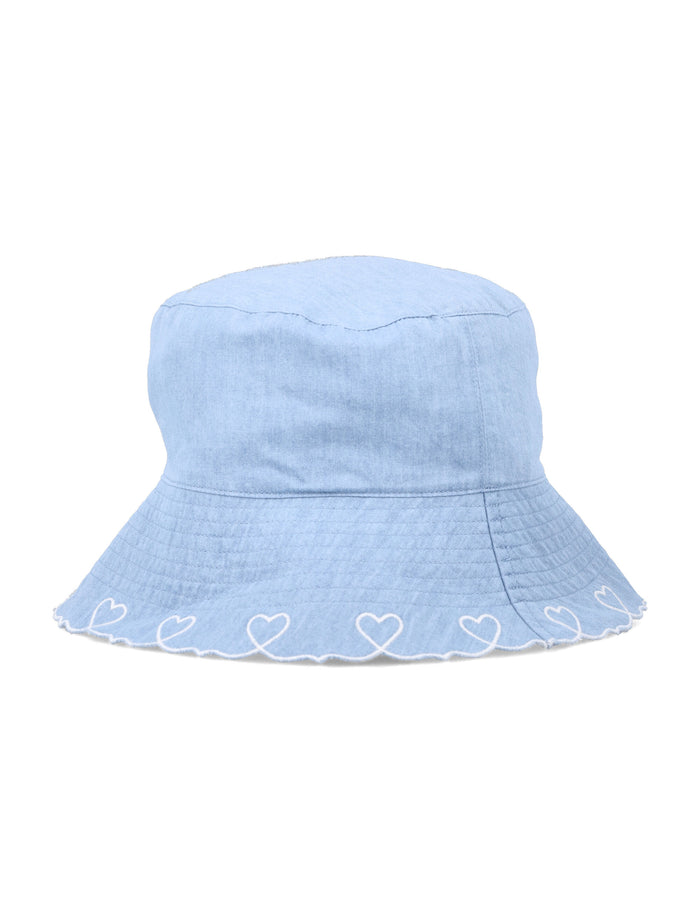 Petit Bateau Chambray Floppy hat Blue Cotton