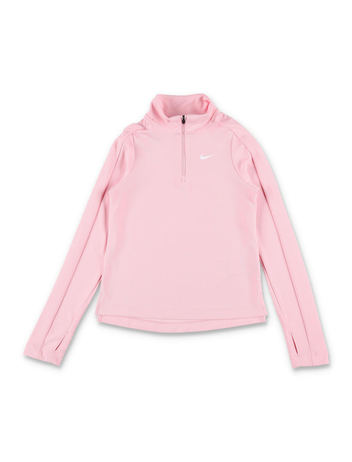 Nike girls Dri-FIT zip top Pink Polyester T-shirt