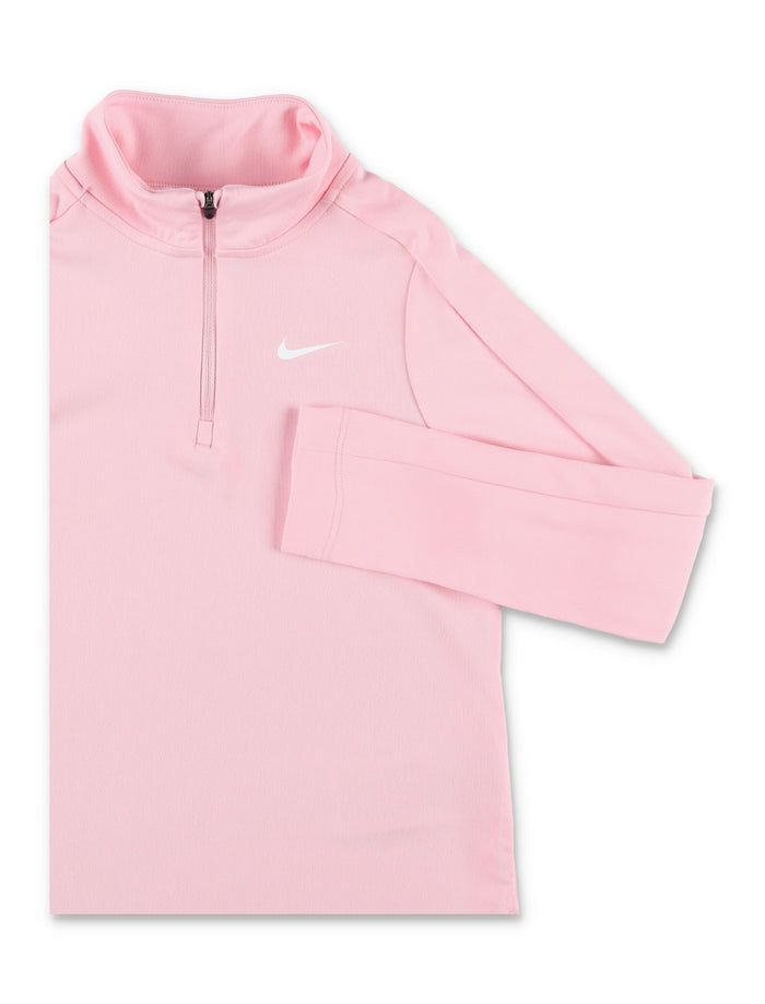 Nike girls Dri-FIT zip top Pink Polyester T-shirt