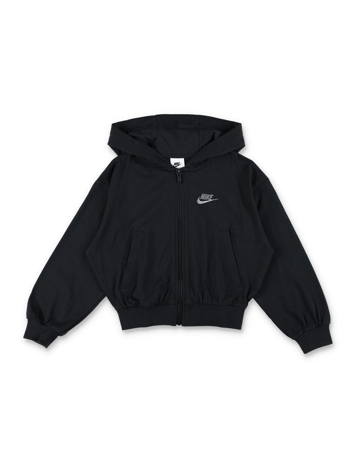 Nike full-zip hoodie for kids Black Cotton Sweatshirt