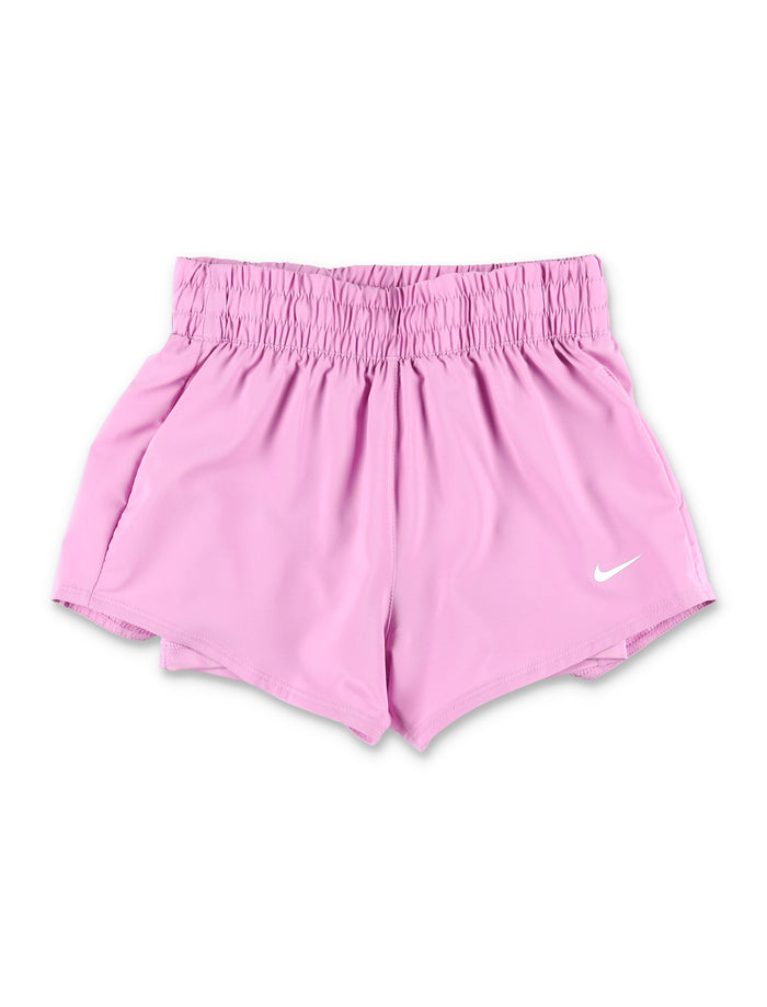 Nike One girls 2-in-1 shorts Light Magenta Polyester Gusset Lining