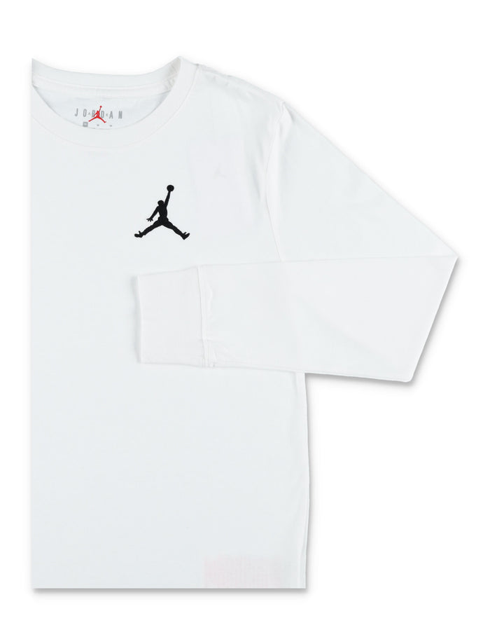 Nike Jordan Kids Embroidered Cotton T-Shirt White