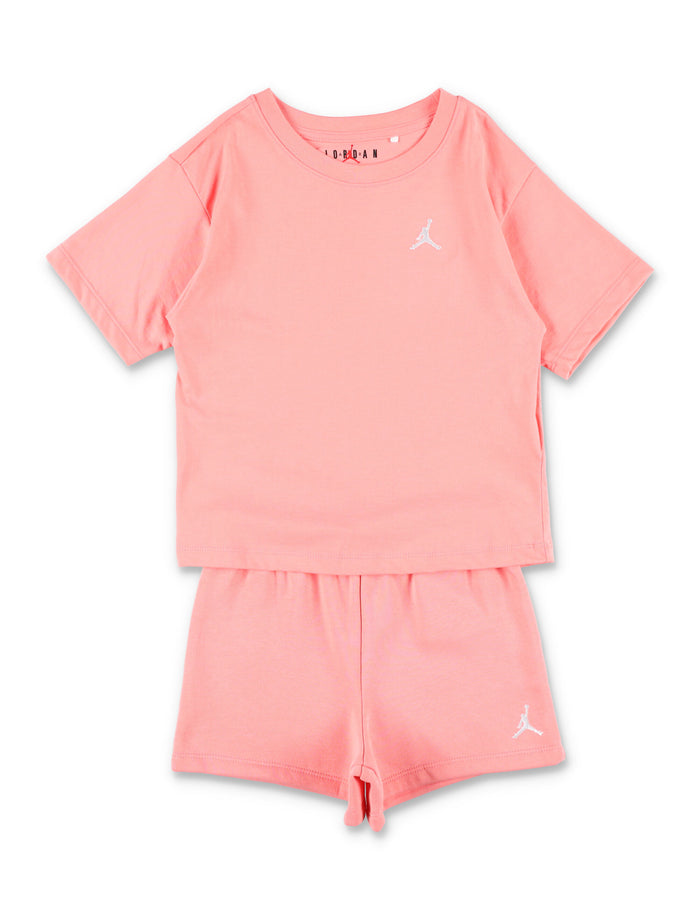 Jordan Nike Kid Essential Logo Set Pink T-shirt