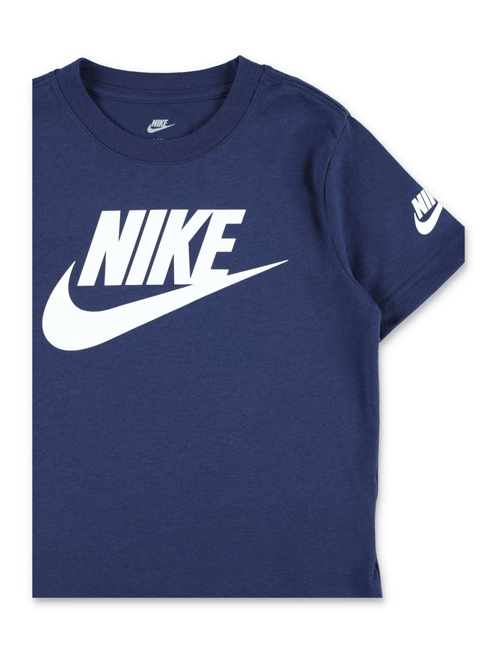 Nike Logo Cotton T-Shirt For Kids Navy Tshirt