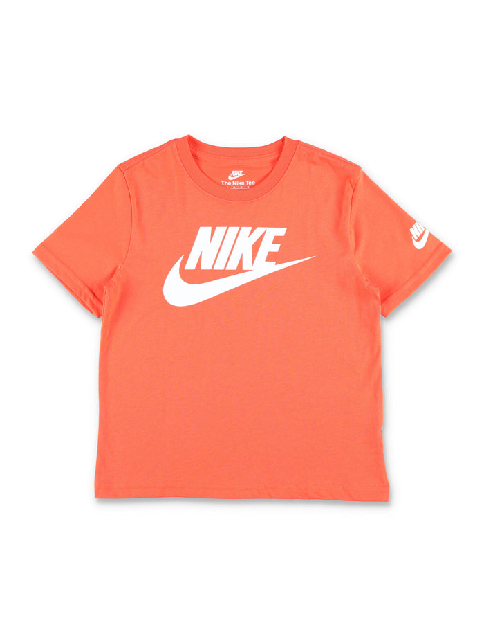 Nike Logo Cotton T-Shirt For Kids Orange Tshirt