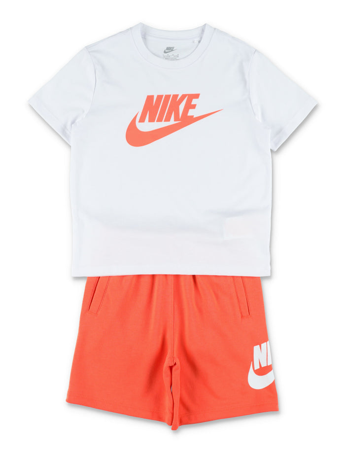 Nike Kid Logo T-Shirt Set Orange Cotton