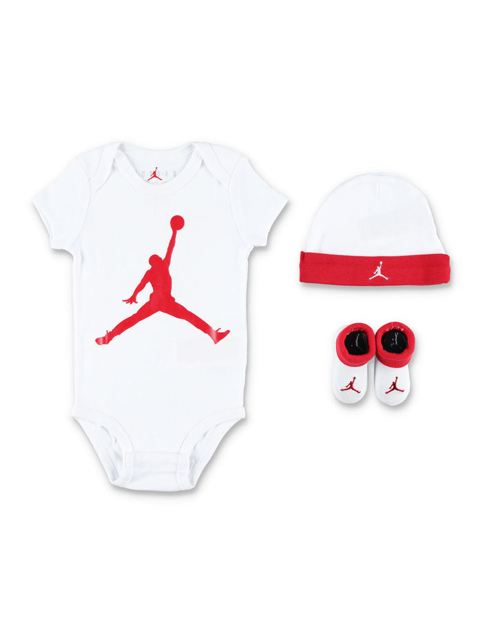 Nike Jordan 3-Piece Baby Gift Set 0-6m White Cotton