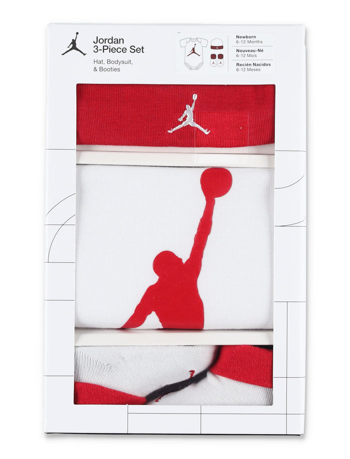 Nike Jordan 3-Piece Baby Gift Set 0-6m White Cotton