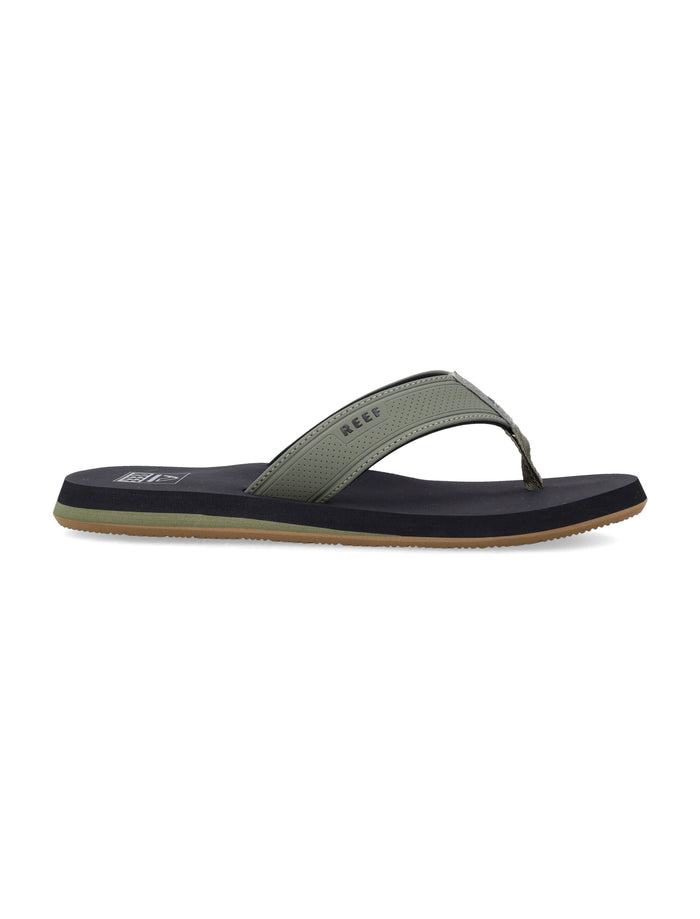 Reef Layback Eva Sandals Black Olive Upper Slide