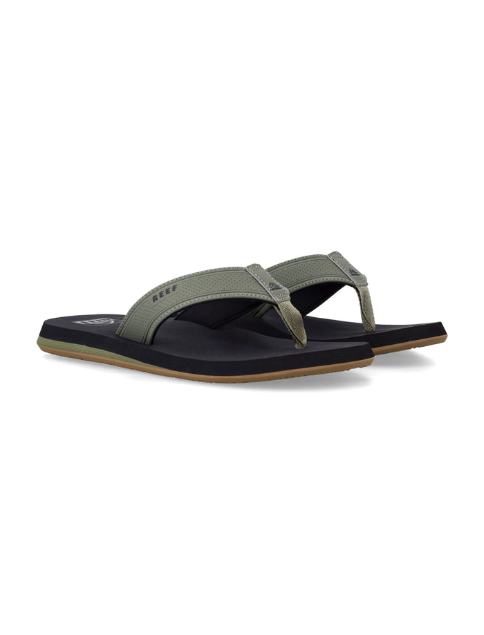Reef Layback Eva Sandals Black Olive Upper Slide