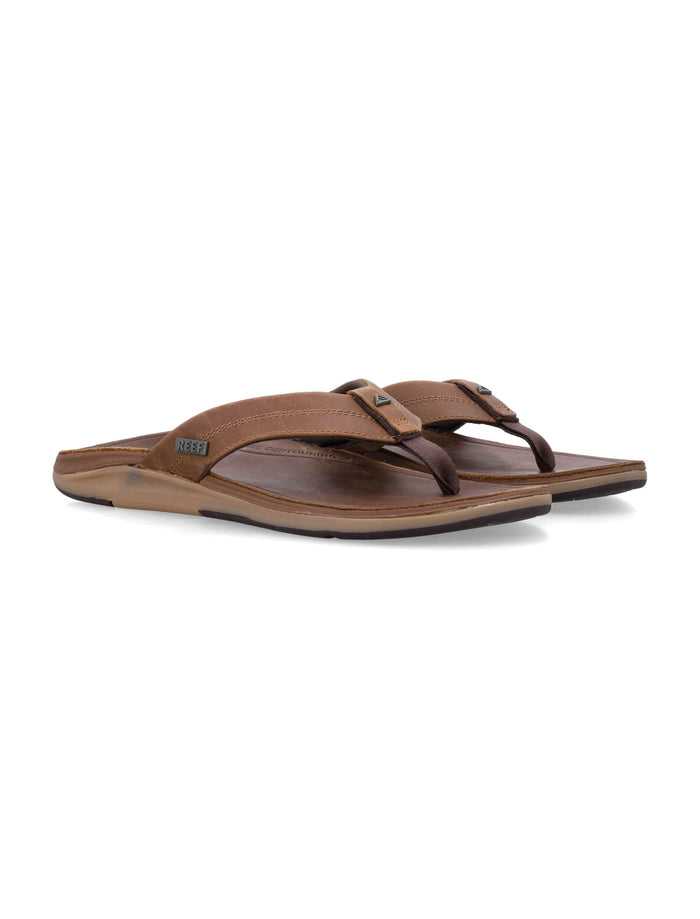 Reef Leather Offshore Thong Sandals Bronze Sole Slide