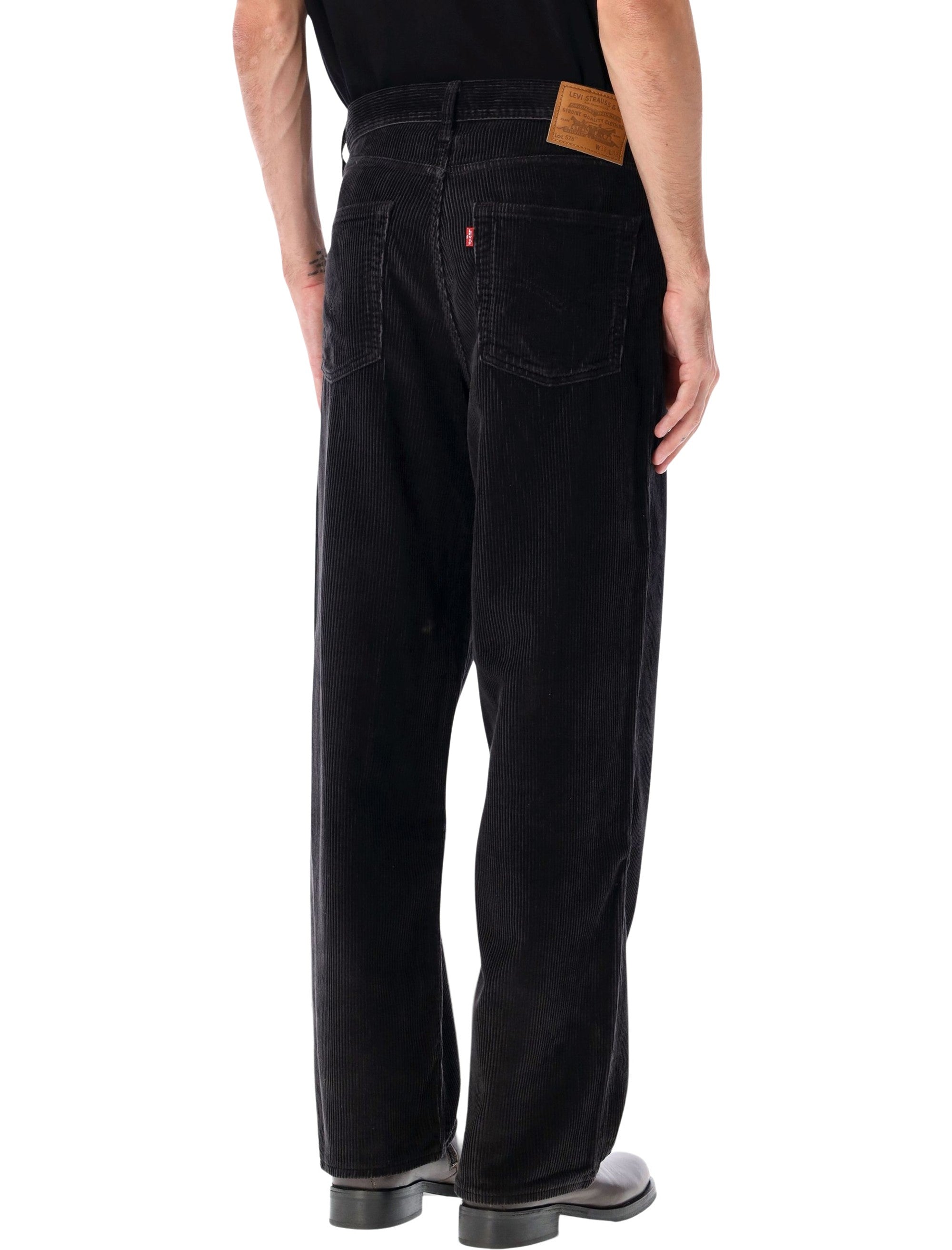 Levis 578 Baggy black corduroy pants Cotton