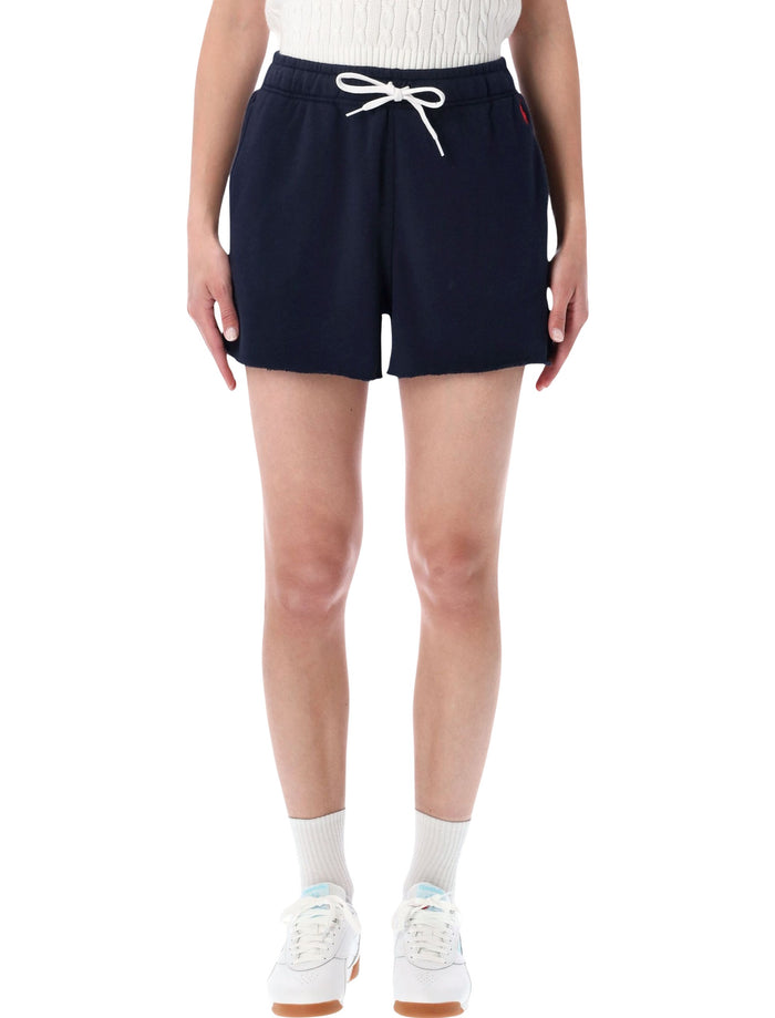 Polo Ralph Lauren Fleece Drawstring Shorts Hunter Navy Cotton