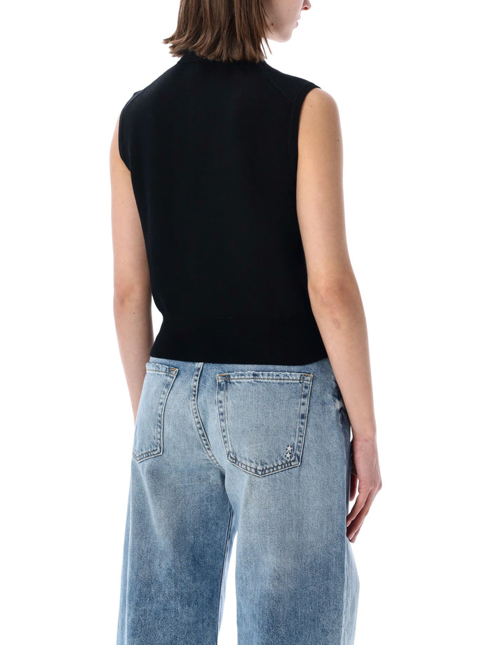Polo Ralph Lauren Sleeveless Black Cotton T-shirt