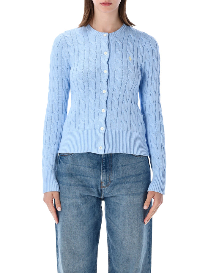 Polo Ralph Lauren Cotton Classic Cable-Knit Cardigan Baby Blue