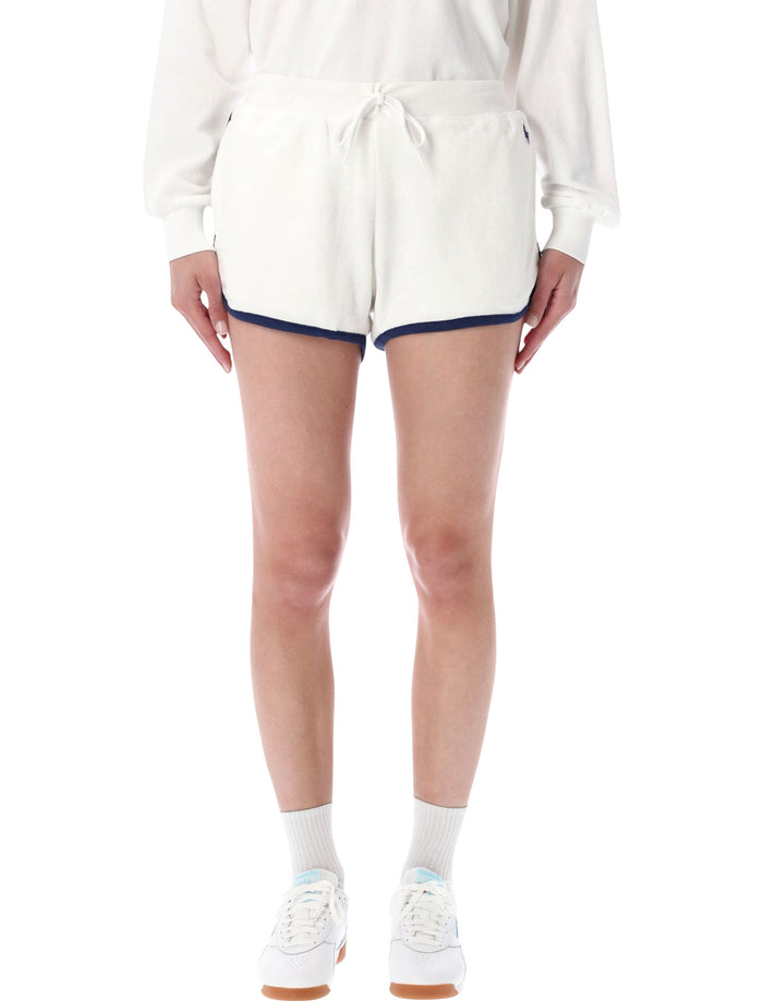 Polo Ralph Lauren Drawstring Terry Shorts White Cotton