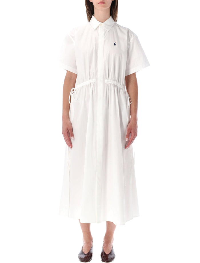 Polo Ralph Lauren Cotton Maxi Shirt Dress White