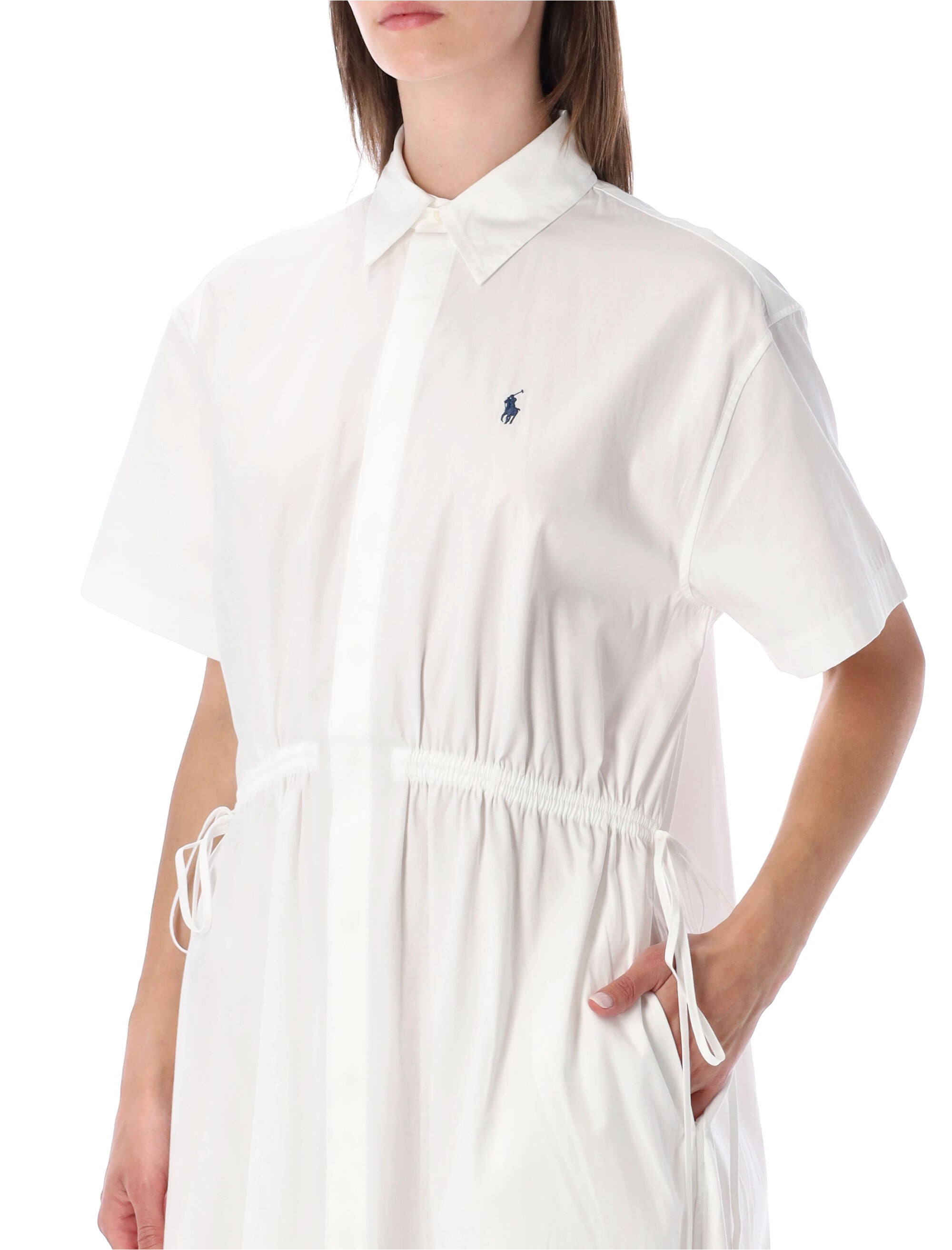Polo Ralph Lauren Cotton Maxi Shirt Dress White