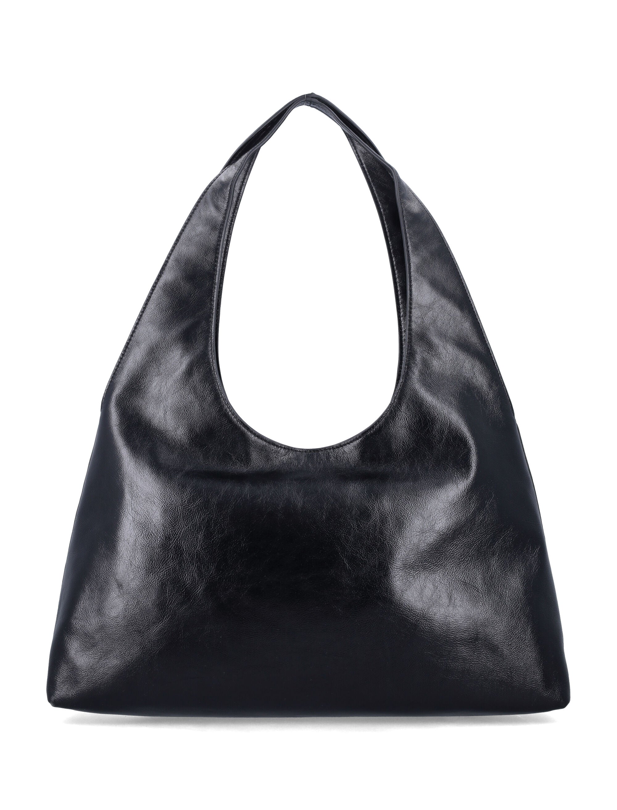 Alexander Wang Pike Medium Hobo Bag Black Cow Leather Lining Shoulder