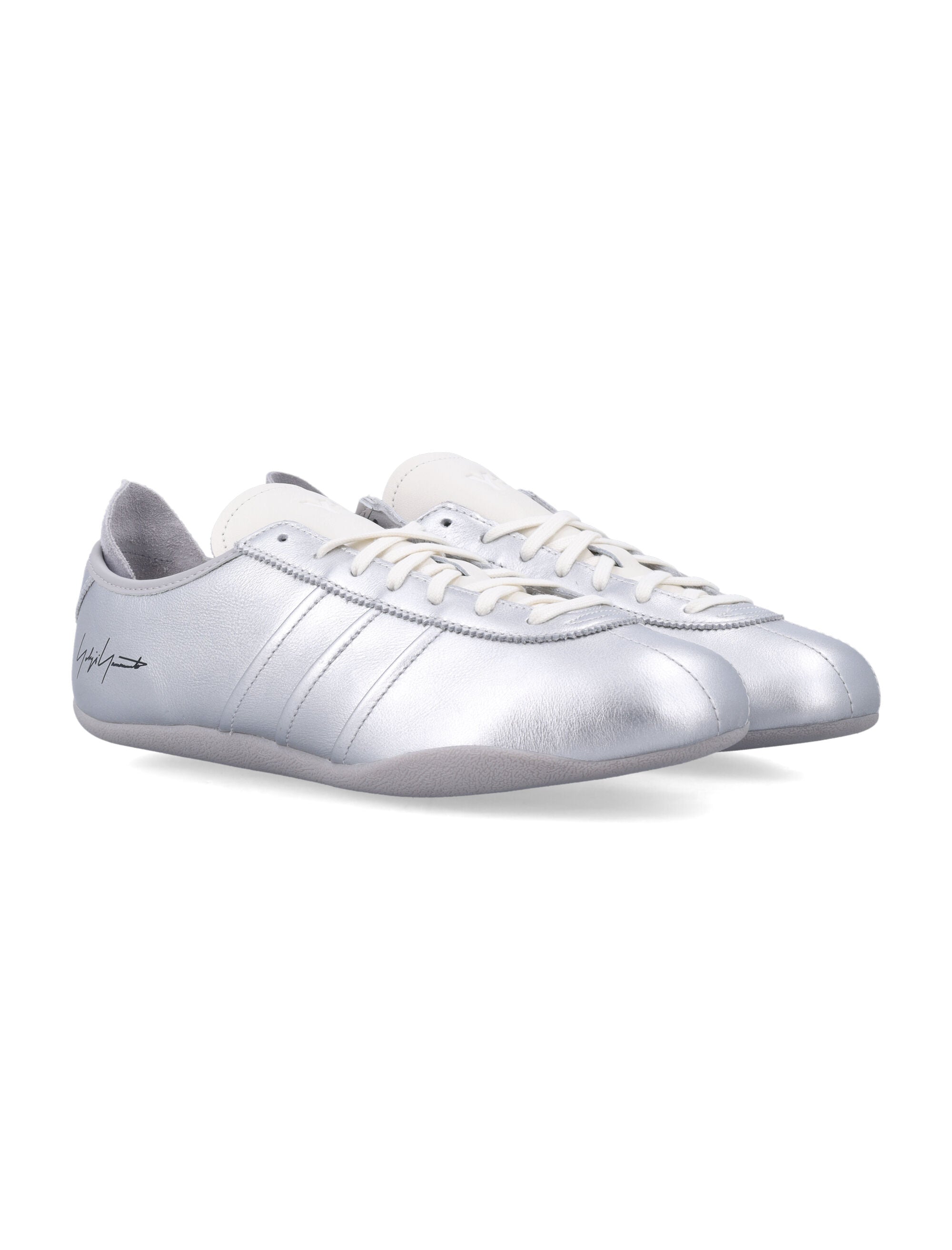 Y-3 Tokyo Silver Leather Sneakers Upper