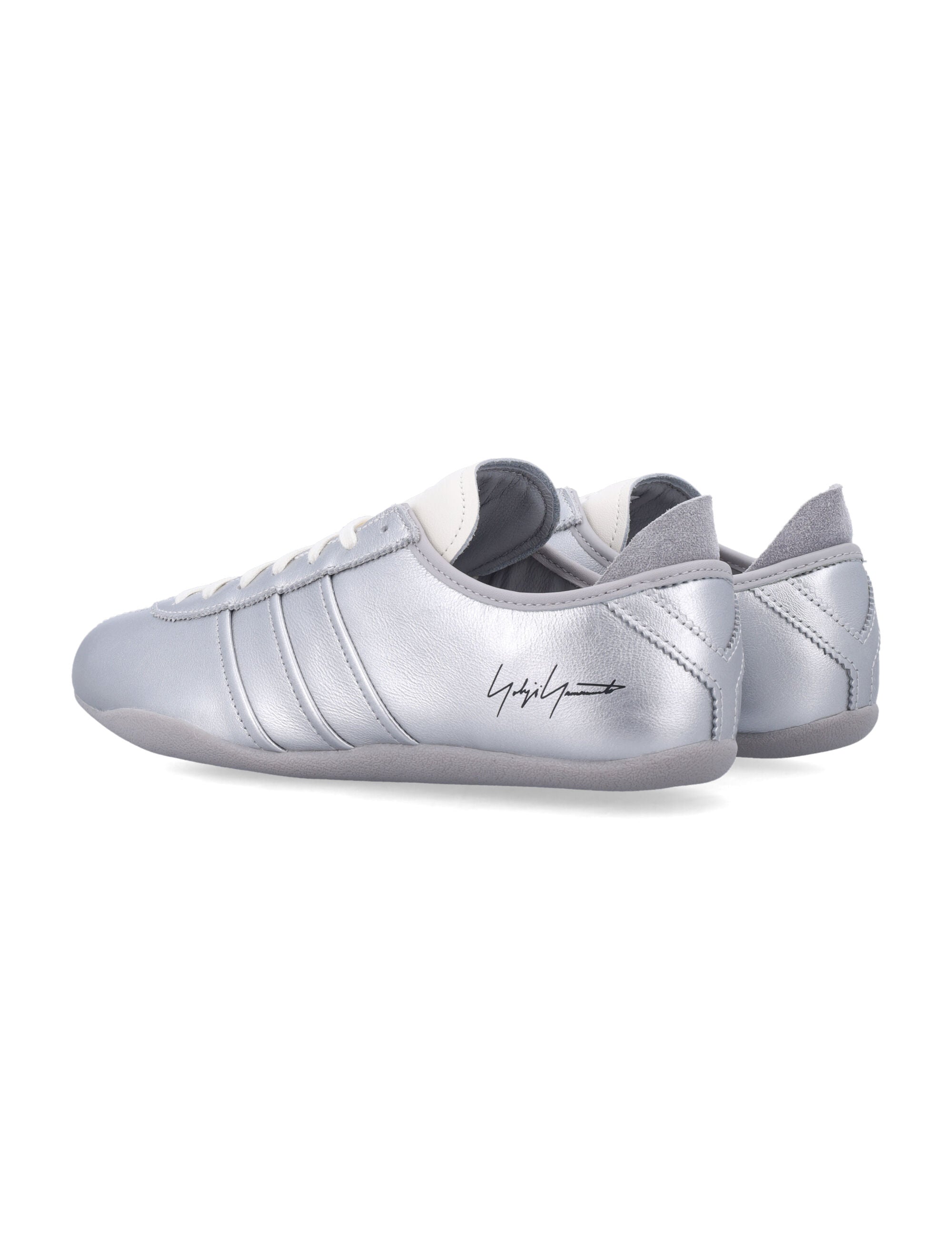 Y-3 Tokyo Silver Leather Sneakers Upper