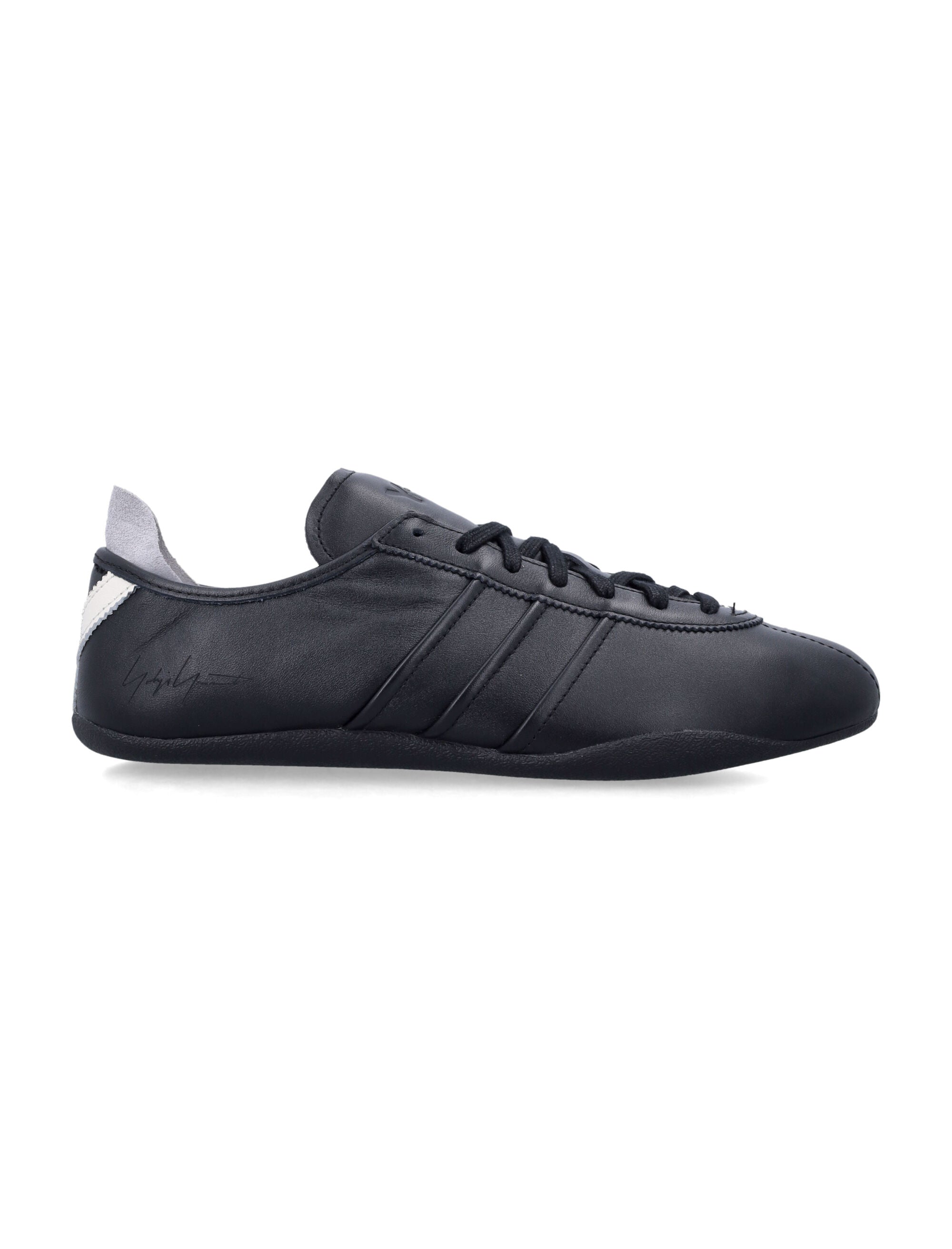 Y-3 Tokyo Black Leather Sneakers Upper