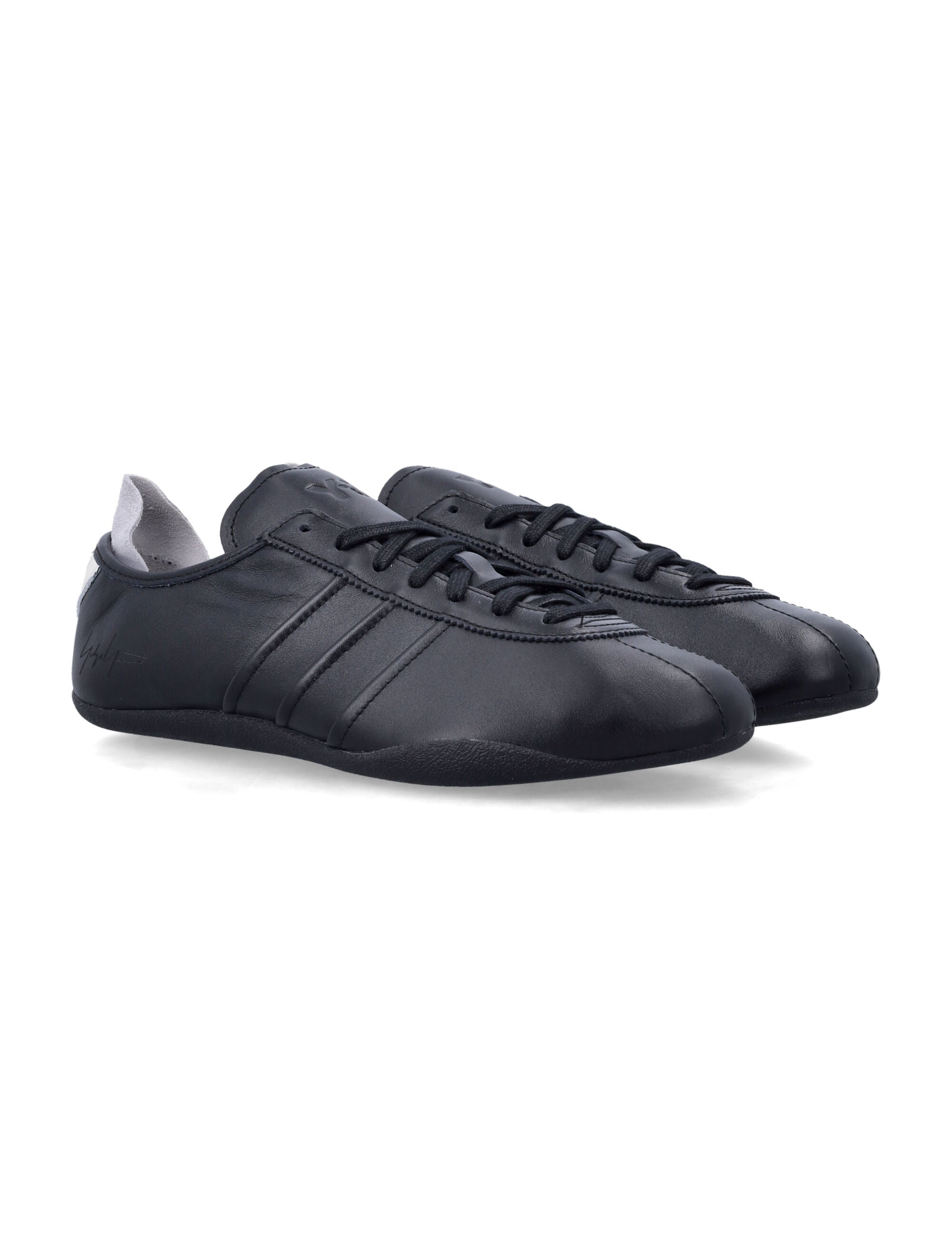 Y-3 Tokyo black leather sneakers Upper