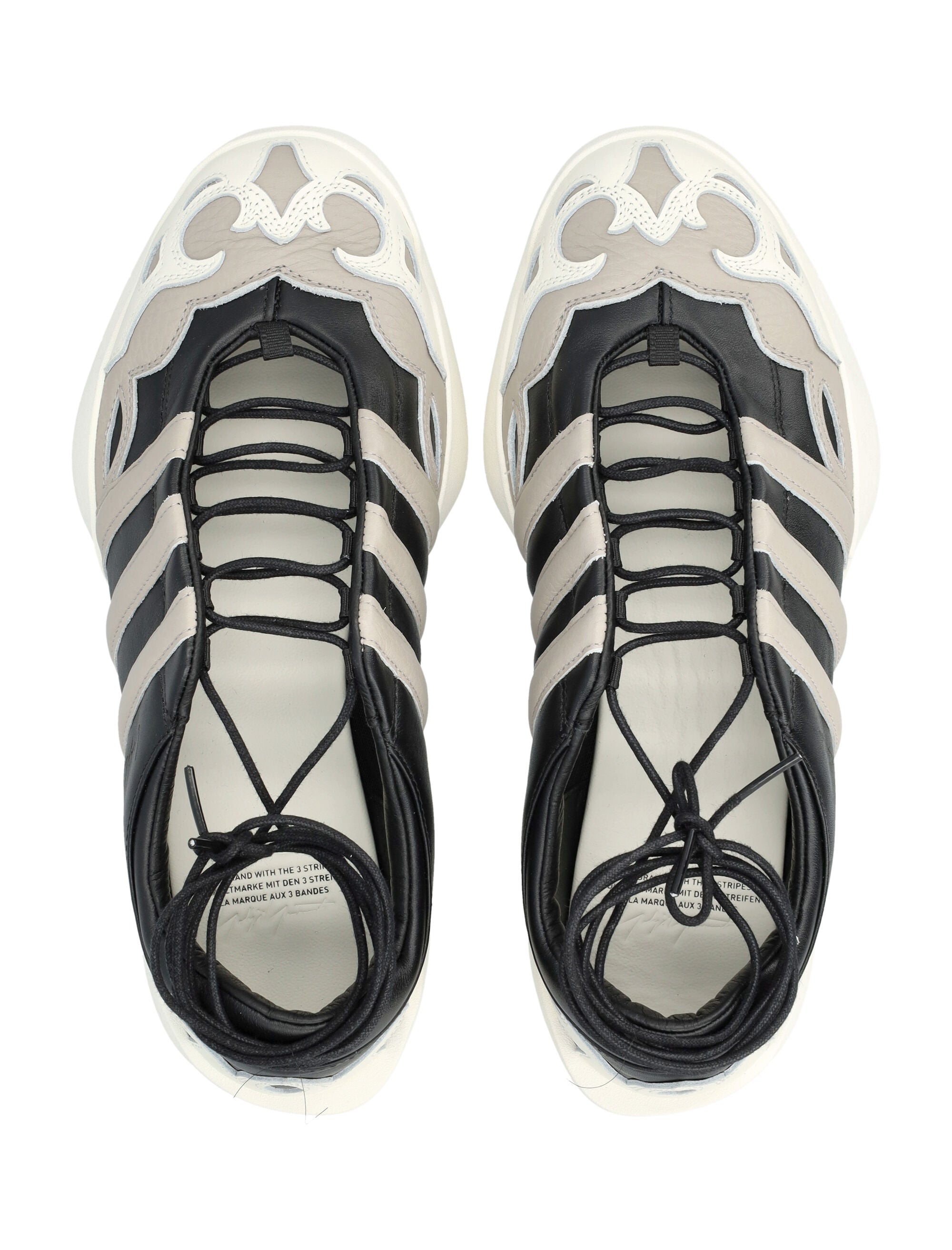 Y-3 Regu Mary Jane Black Leather Shoes Upper Sneaker