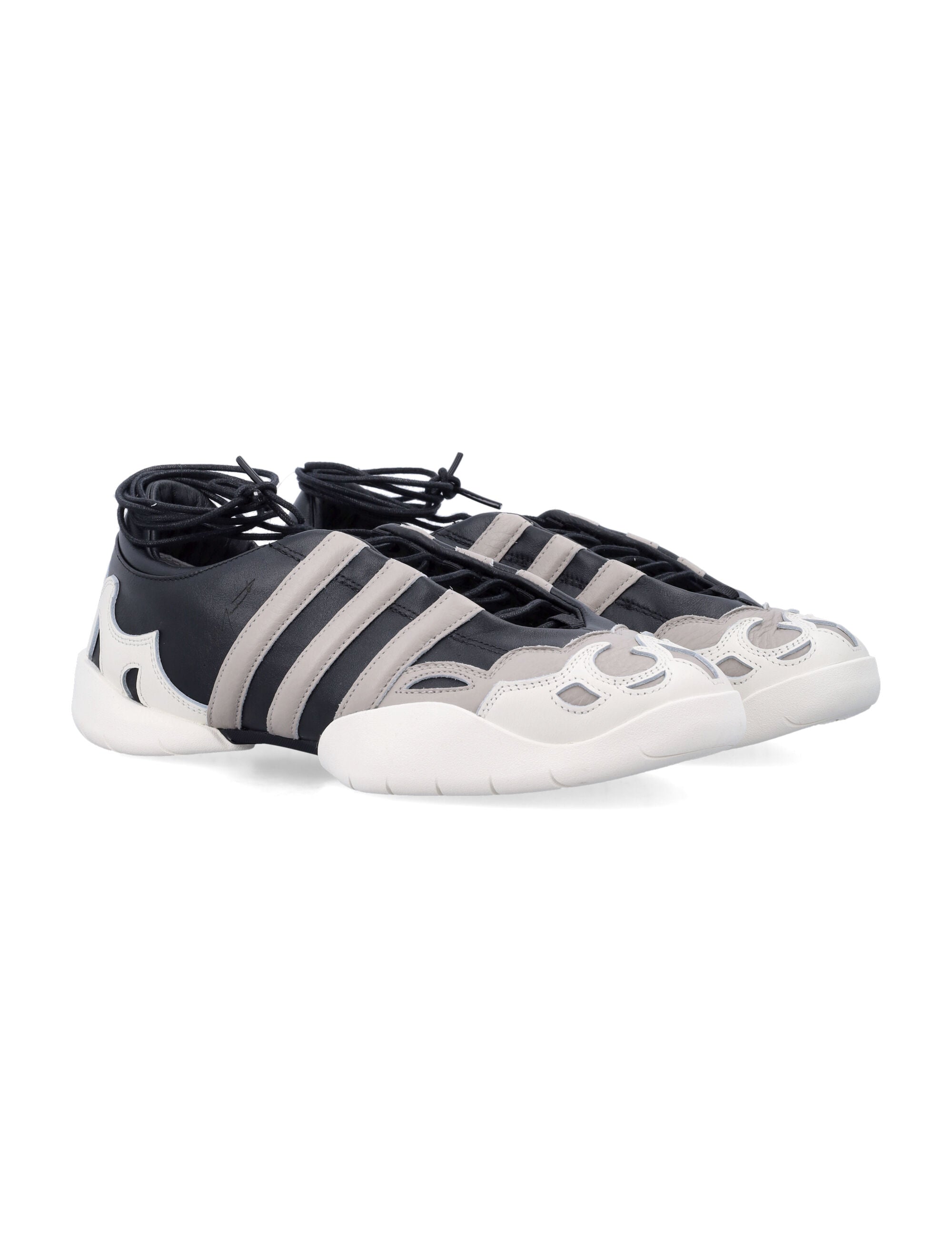 Y-3 Regu Mary Jane Black Leather Shoes Upper Sneaker
