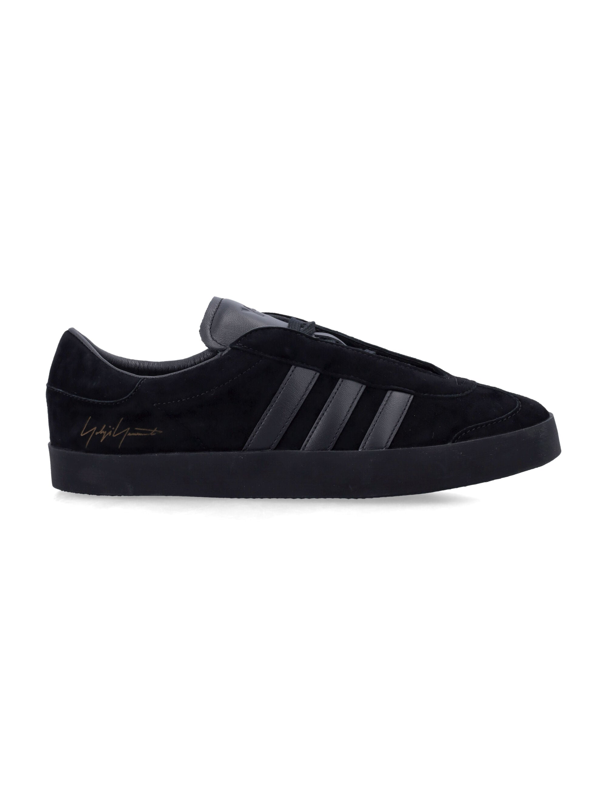 Y-3 Gazelle Black Leather Sneakers
