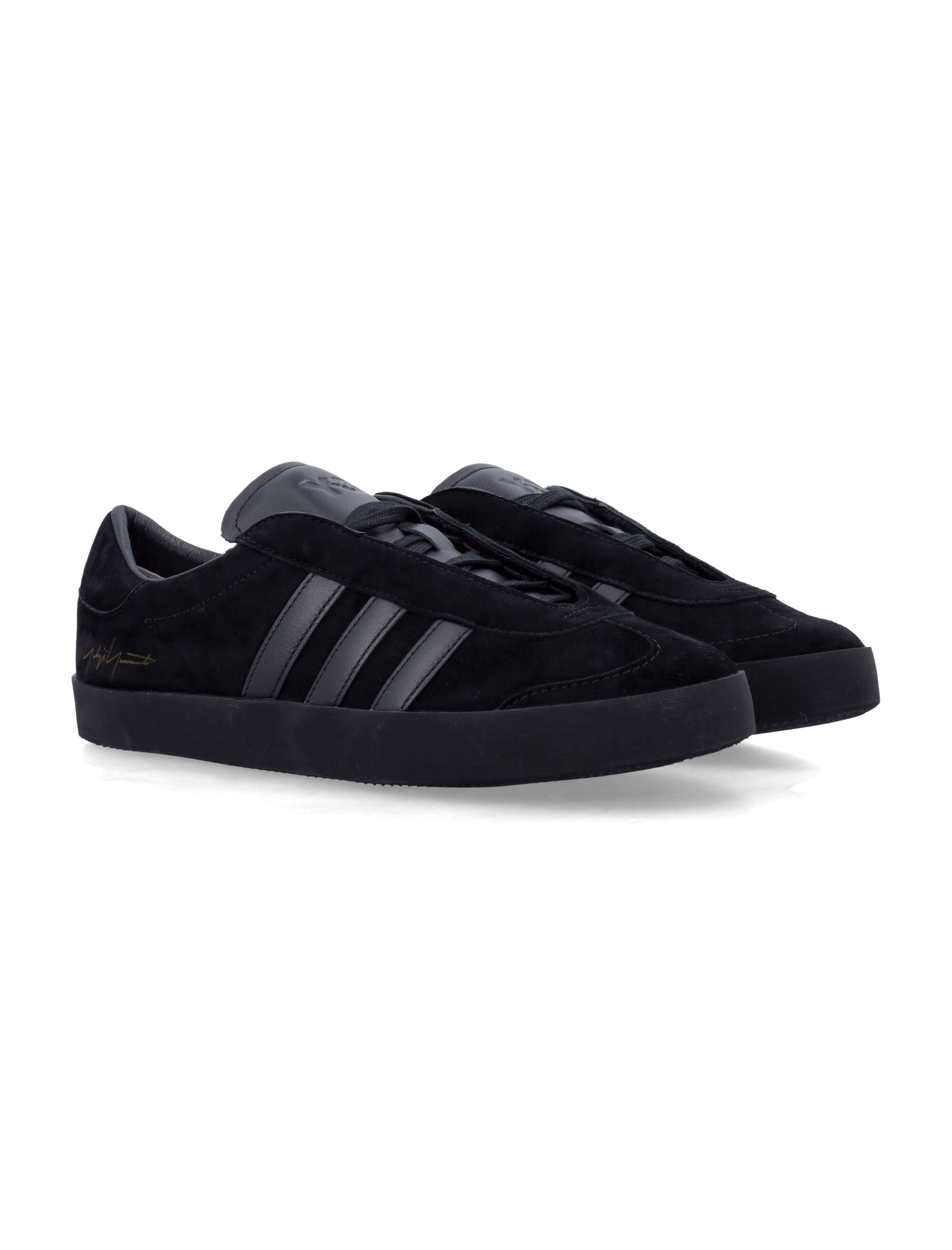 Y-3 Gazelle Black Leather Sneakers